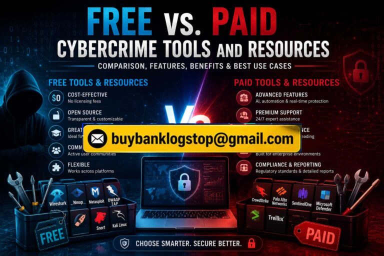 Free vs. Paid Cybercrime Tools and Resources