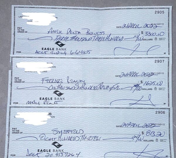 EAGLE BANK DEPOSIT CHECK | 00 - 00