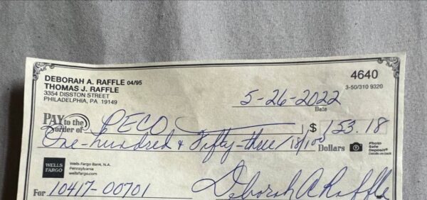 WELLS FARGO BANK DEPOSIT CHECK | 00 - 00