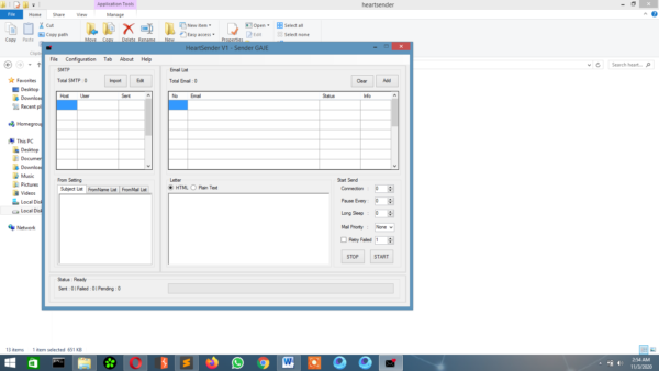 HEART SENDER 100% WORKING | LIFETIME LICENSE | SPAM TOOLS